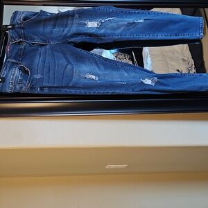 Wax Stretch Ankle Jeans